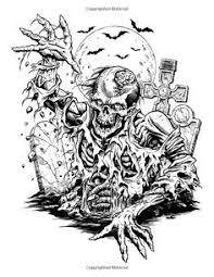 Grim reaper is a chilling character. Halloween Coloring Book A Stress Management Coloring Book For Adults Penny Farthing Graphics 9781517 Skull Coloring Pages Halloween Coloring Zombie Drawings