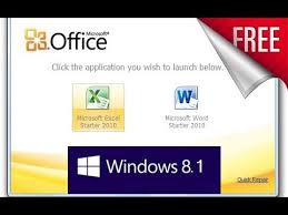 Free Get Microsoft Office Starter Edition 2010 For Windows 10 8 1 Youtube