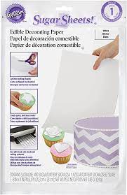 Amazon Com Wilton White Sugar Sheets Edible Decorating Paper 0 85 Oz Cake Decorating Supplies Grocery Gourmet Food