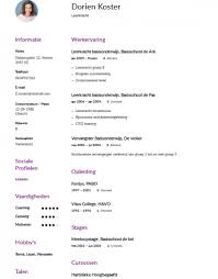 Leerkracht Basisonderwijs Cv Voorbeeld Gratis Downloaden