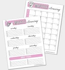 Grab Your Free Printable Cleaning Schedules Saving Dollars