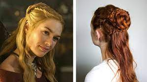Game Of Thrones Frisuren Cercei Halboffen Dutt Zopfe Haar Styling Haartutorial Mittelalterliche Frisuren