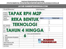 Tapak Rph M2p Reka Bentuk Teknologi Tahun 4 Hingga 6 Sumber Pendidikan