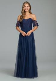 Style 5808 Hayley Paige Occasions Bridesmaids Dress Indigo English Net A Line Bri With Images Bridesmaid Dresses Boho Navy Lace Bridesmaid Dress Lace Bridesmaid Dresses
