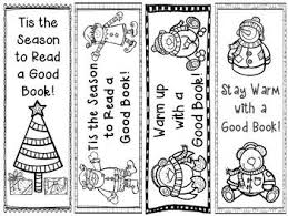 Winter Bookmarks Freebie Christmas Bookmarks Christmas Teaching Christmas School
