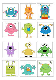 Loto Des Monstres Planche 1 Usage Personnel Uniquement Monster Crafts Monster Quilt Monster Classroom