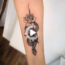 20 Snake And Rose Tattoo Designs Ideas Rose Tattoo Snake And Rose Tattoo Design Small Rose Tattoo