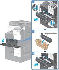Konica minolta a1au0y3 original resttonerbehälter. Wartung
