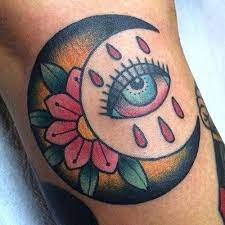 Traditional Crescent Moon Tattoo Google Search Tattoos Eye Tattoo Trendy Tattoos