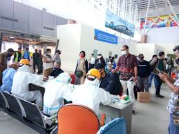115 Penumpang Sriwijaya Air Yang Tiba Di Bandara Supadio Pontianak Jalani Rapid Test