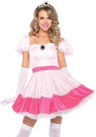 Currently, my kiddos are obsessed with super mario party for the nintendo switch, and that's what got me thinking i should make this diy princess peach costume. Amazon Com Leg Avenue Women S Pink Princess Costume Clothing