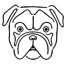 Vintage Kids Printable Draw A Bulldog The Graphics Fairy Bulldog Drawing Bulldog Art Bulldog