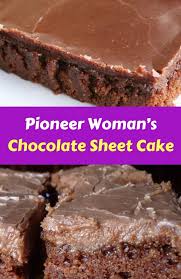 Pioneer woman's chocolate sheet cake. Pin On Dessert Recipes