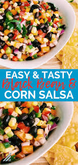Black Bean And Corn Salsa Recipe Easy Black Bean And Corn Salsa Recipe Salsa Recipe Corn Salsa Food Recipes