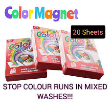 How to stop colours running in the wash. Buy Colour Magnet Color Catcher S Color Grabbed Stop Colour Runs In Mixed Washes For Washing Machine 20 Sheets Seetracker Malaysia