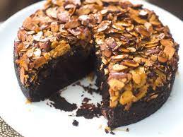 Chocolate Almond Upside Down Cake Recipe Recipe Chocolate Almond Cake Upside Down Cake Almond Cakes