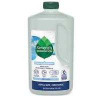 Natural Dishwashing Liquid, Free and Clear, 50 oz Bottle, 3/Carton