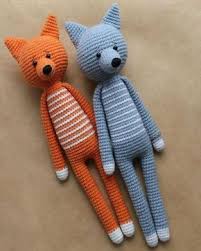 Amigurumi Uzun Bacakli Kurt Fox Tarifi Sevimli Tig Isi Hayvan Desenleri Serbest Orgu