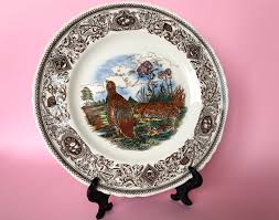 Vintage Plate From 20th Century England By Mason S Gamebirds Common Partridge Retro Decorative Plates Vintage Plates Decorative Plates Metal Candlestick Holders