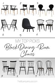 Top Black Dining Room Chair Picks The Blue Hue House Black Dining Room Black Dining Room Chairs Black Dining Chairs