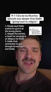 Replying to @joey__sands 9x05 was such an important episode for Eddie and  it’s way deeper than him going back to religion #911onabc #buddie  #eddiediaz #evanbuckley