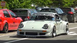 911, 964 porsche rauh welt begriff with pink pig inspired livery. Extrem Loud Rwb Porsche 964 Widebody Start Up Hard Revs Youtube