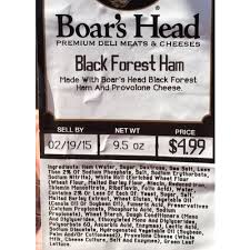 Calories In Black Forest Ham From Boars Head