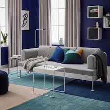 Dark blue carpet living room. Langsted Rug Low Pile Dark Blue 133x195 Cm Ikea