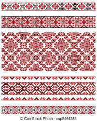 Vector Clip Art Of Ukrainian Embroidery Ornament Vector Illustrations Of Csp5464351 Search Clipar Embroidery Patterns Folk Embroidery Redwork Embroidery