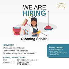 By milford lehner 07 apr, 2021 post a comment older posts powered by blogger april 2021 (12). Lowongan Kerja Cleaning Service Ella Skin Care Info Loker Solo