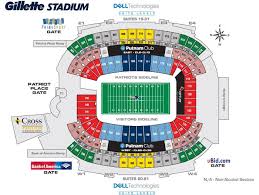 Disclosed Gillette Stadium Seating Chart Seat Numbers