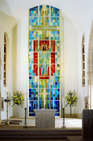All the panels in our store are for indoor use, but some of our customers also use it insert for a window or a door, so they add a piece of glass on each side of the stained glass for protection. Contemporary