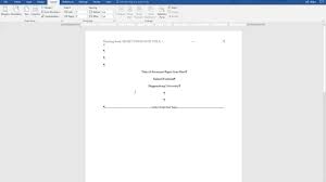 Apa Style 6th Ed Title Page Running Head Abstract And Section Headings For Apa Word Template 6th Edition Word Template Apa Template Apa Format Template