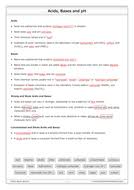 Test for acidic and basic solutions: Acids And Bases Worksheet Answers Promotiontablecovers