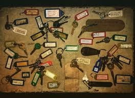 A Selection Of Keys From Winwick Asylum Hospital Lancashire Including The Library Keys And The Firestation Keys And The Mat Old Teddy Bears Oddities Historical