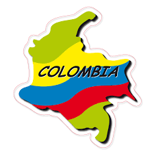 Colombia Con Su Bandera Bandera De Colombia Bandera Pegatinas