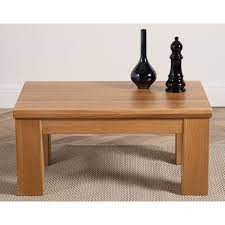 Round tempered glass coffee table, nordic minimalist sofa side table, end table with iron black base for home, living room, patio, garden (80cmx80cmx40cm) 80£ 99 134£ 99. Dakota Chunky Small Solid Oak Coffee Table Oak Furniture King