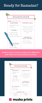 Ramadan Planner Stationery Kit Preparing For Ramadan Planner Stationery Ramadan