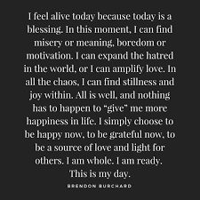 The motivation manifesto is a pulsing, articulate, ferocious call to claim our personal power. This Is My Day Brendon Burchard