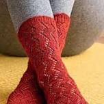Toe Up Lace Socks
