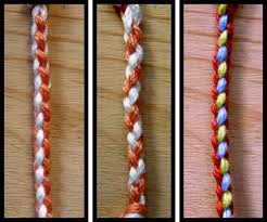 To learn how to weave the braid 4 strands of their own, should follow the following steps below: Tutorial 4 Strand Braid Backstrap Weaving