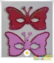 Okul Oncesi Maske Kaliplari Google Da Ara Maskeler Sanat Kelebekler