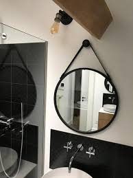 Miroir Rond Barbier Scandinave L 39 X H 39 Cm Leroy Merlin Miroir Rond Salle De Bains Miroir Entree Miroir Rond