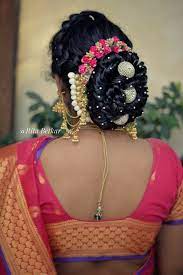 Pin By Pradeep Ray On Gajara Hair Bun Indian Bun Hairstyles Bridal Hair Buns Big Bun Hair
