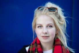 Blonde girls with blue eyes