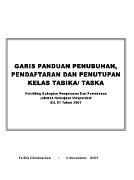 Waj 3131 nota ppg persatuan ravi nair. Buka Taska Sendiri