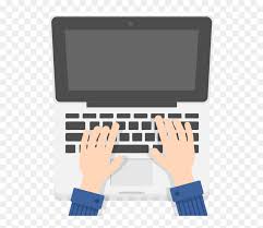 typing on laptop cartoon hd png download vhv laptop cartoon hd png download