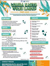 We did not find results for: Lomba Karya Tulis Ilmiah Nasional Pimpi 2020 Di Ipb Info Lomba 2021 Terbaru