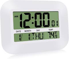 A westclox alarm clock provides one of the most reliable ways to stay on time. Large Lcd Alarm Clock Digital Wall Clock Simple Desk Clocks With Temperature Calendar For Home Office Buy Alarm Clock Digital Clock Digital Alarm Clock Product On Alibaba Com