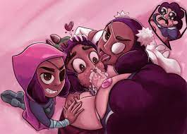 3girls alternate version available artist request brown eyes  cartoon network clothed sex cloud connie collaborative fellatio connie  maheswaran cum cum in mouth cum inside cum out nose dark-skinned female